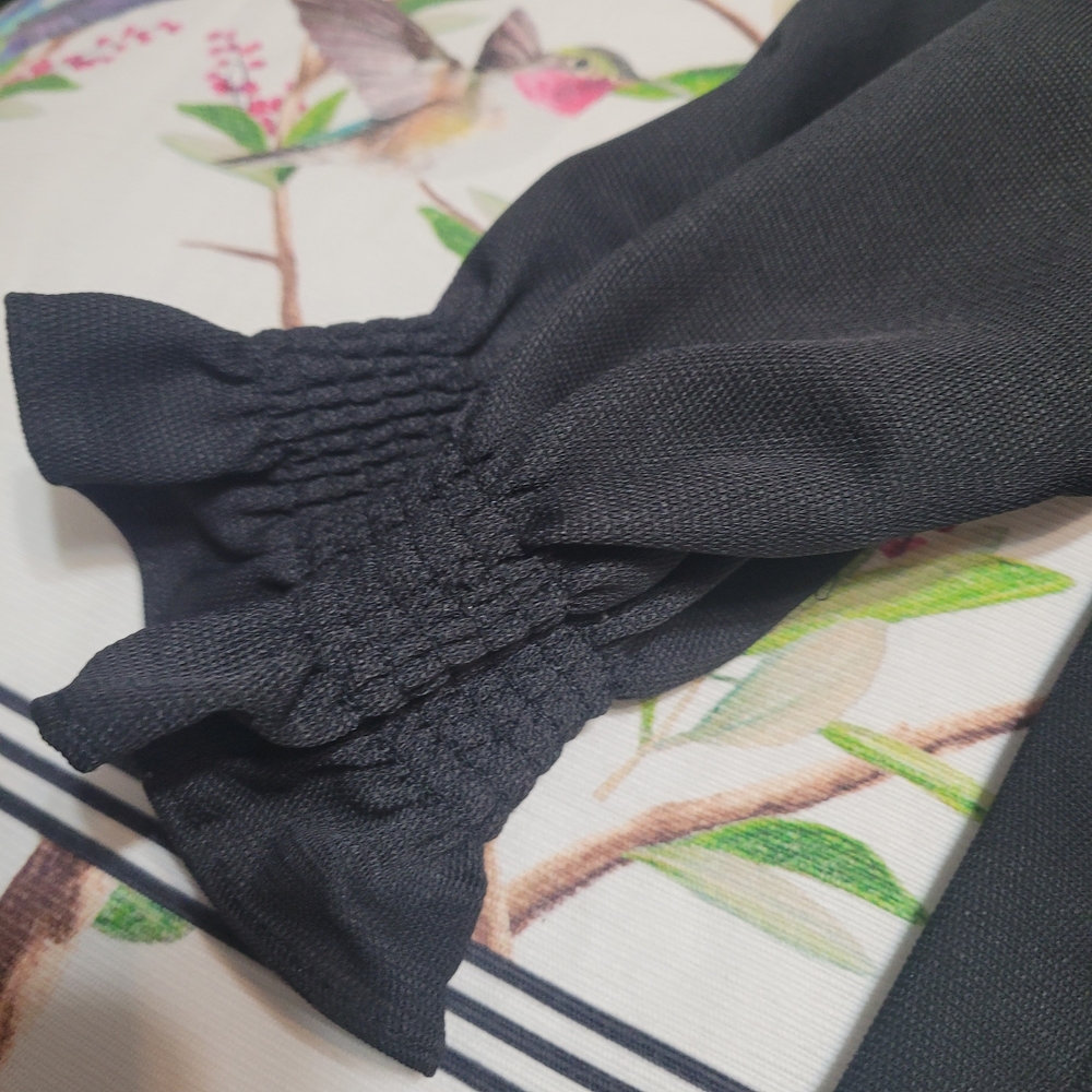 Tuckernuck Maugerite Off-Shoulder Ruffle Top Size M Black - Picture 5 of 5